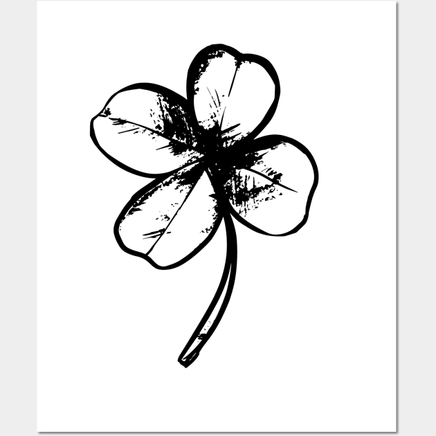 BLACK FLOWER Wall Art by NessYou